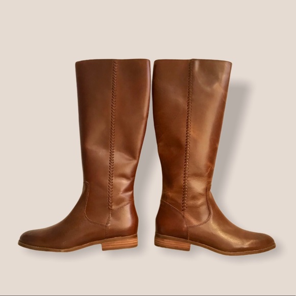 Frye Jolie Whip Cognac Leather Knee High Tall Boot - Picture 7 of 11